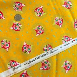 Tula Pink Cheshire from Curiouser and Curiouser. Half yard
